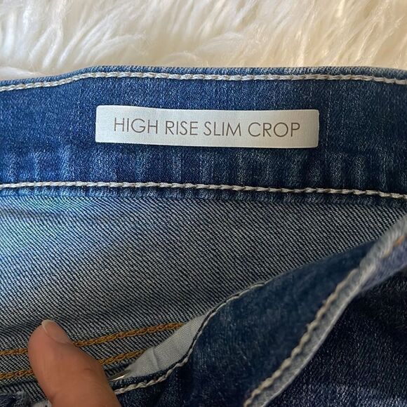 VINTAGE A AMERICA HIGH RISE CROP PANTS - Picture 7 of 9